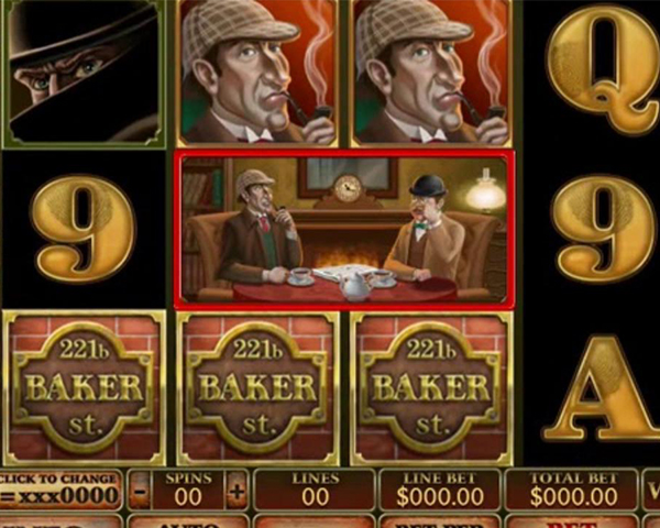Скриншот слота Sherlock. A Scandal in Bohemia от Tom Horn Gaming