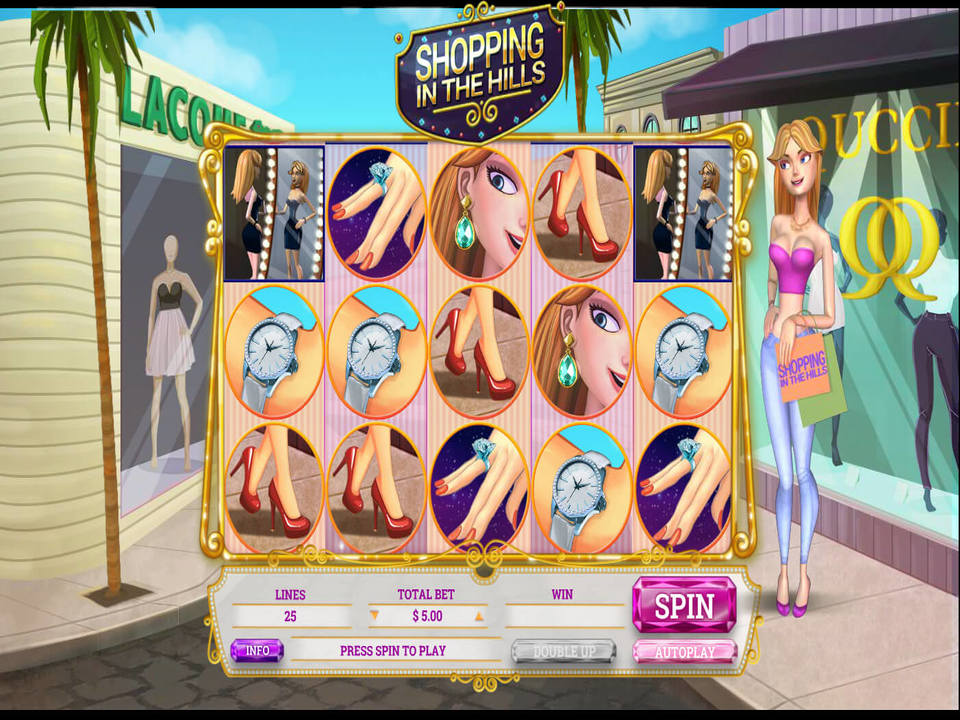 Скриншот слота Shopping in the Hills от Arrow's Edge