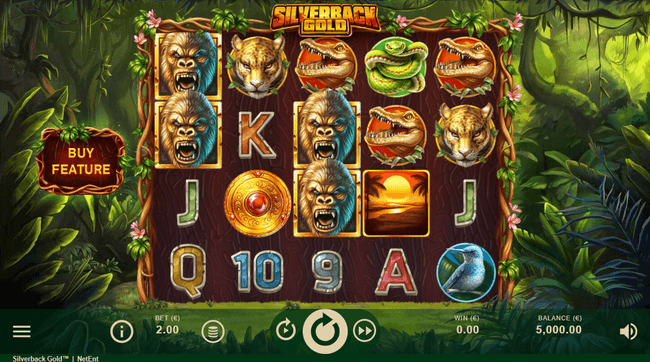 Скриншот слота Silverback Gold от NetEnt
