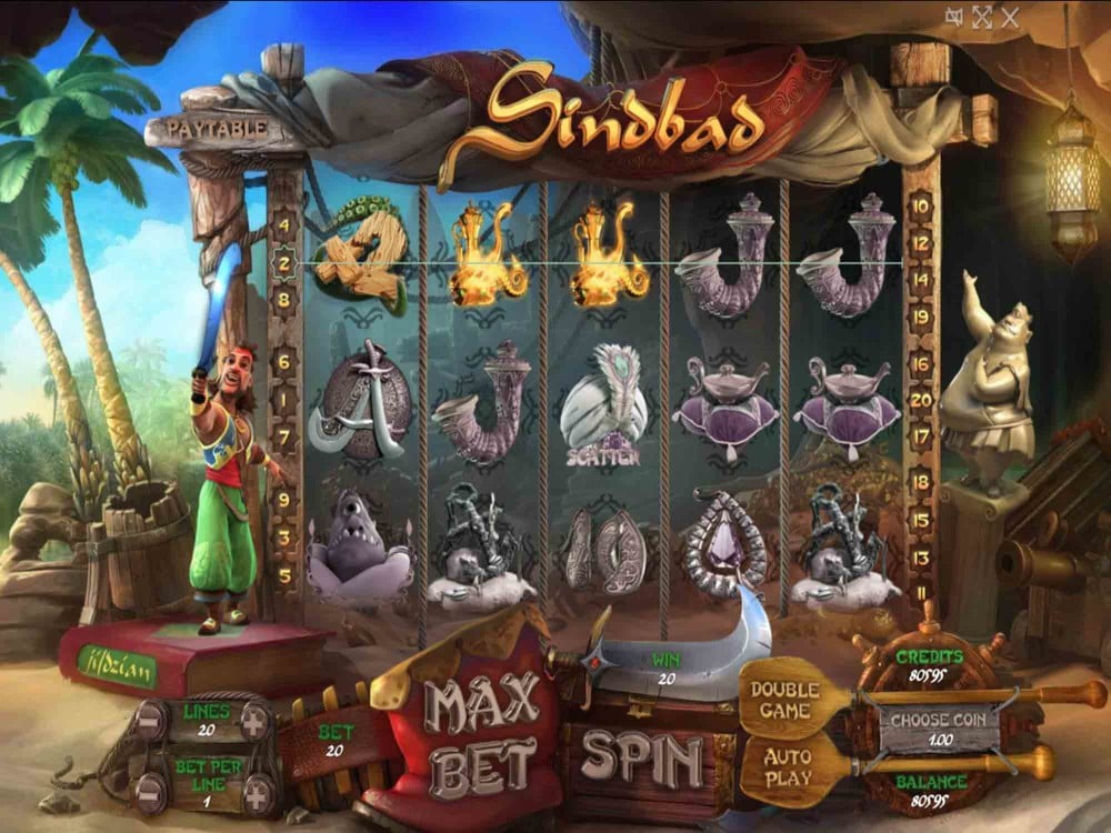 Скриншот слота Sindbad от Evoplay Entertainment