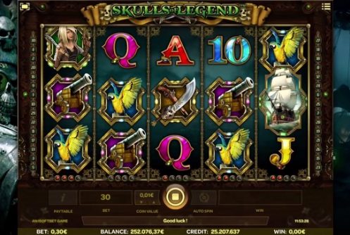 Скриншот слота Skull of Legends от iSoftBet