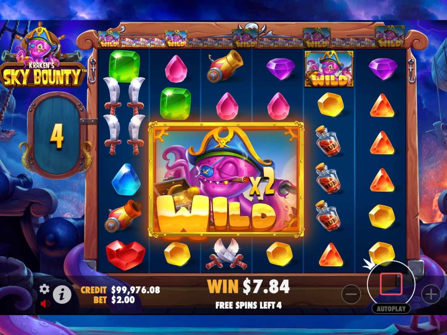 Скриншот слота Sky Bounty от Pragmatic Play