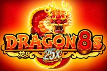 Dragon 8s 25x — игровой интерфейс с барабанами