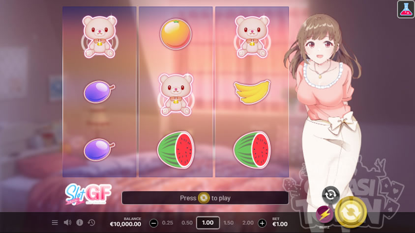 Скриншот слота SlotGF Amane от Shock