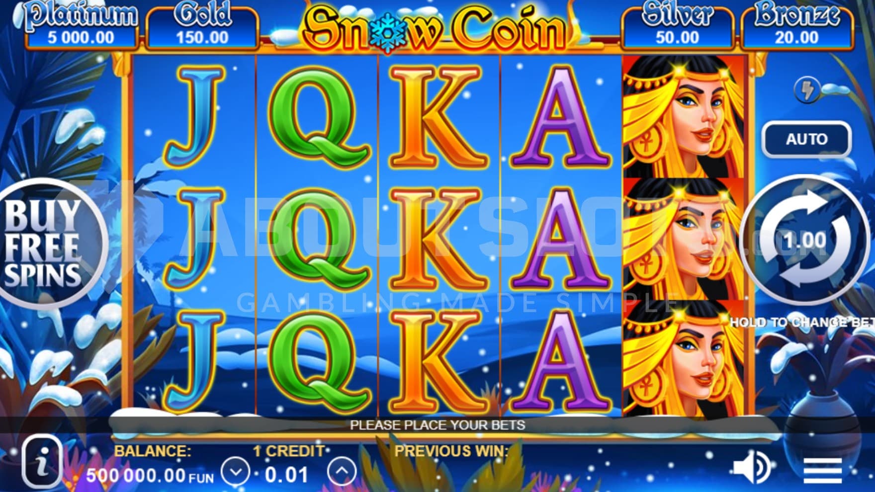 Скриншот слота Snow Coin: Hold The Spin от Gamzix