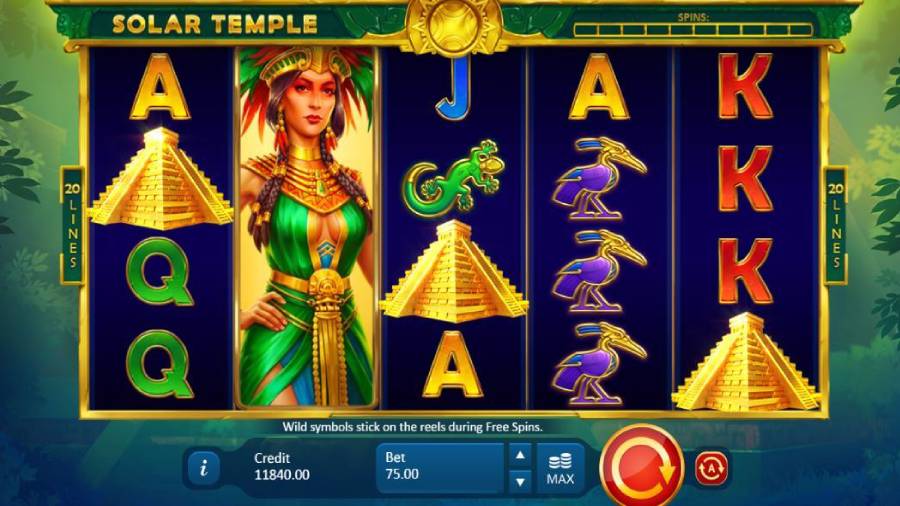 Скриншот слота Solar Temple от Playson
