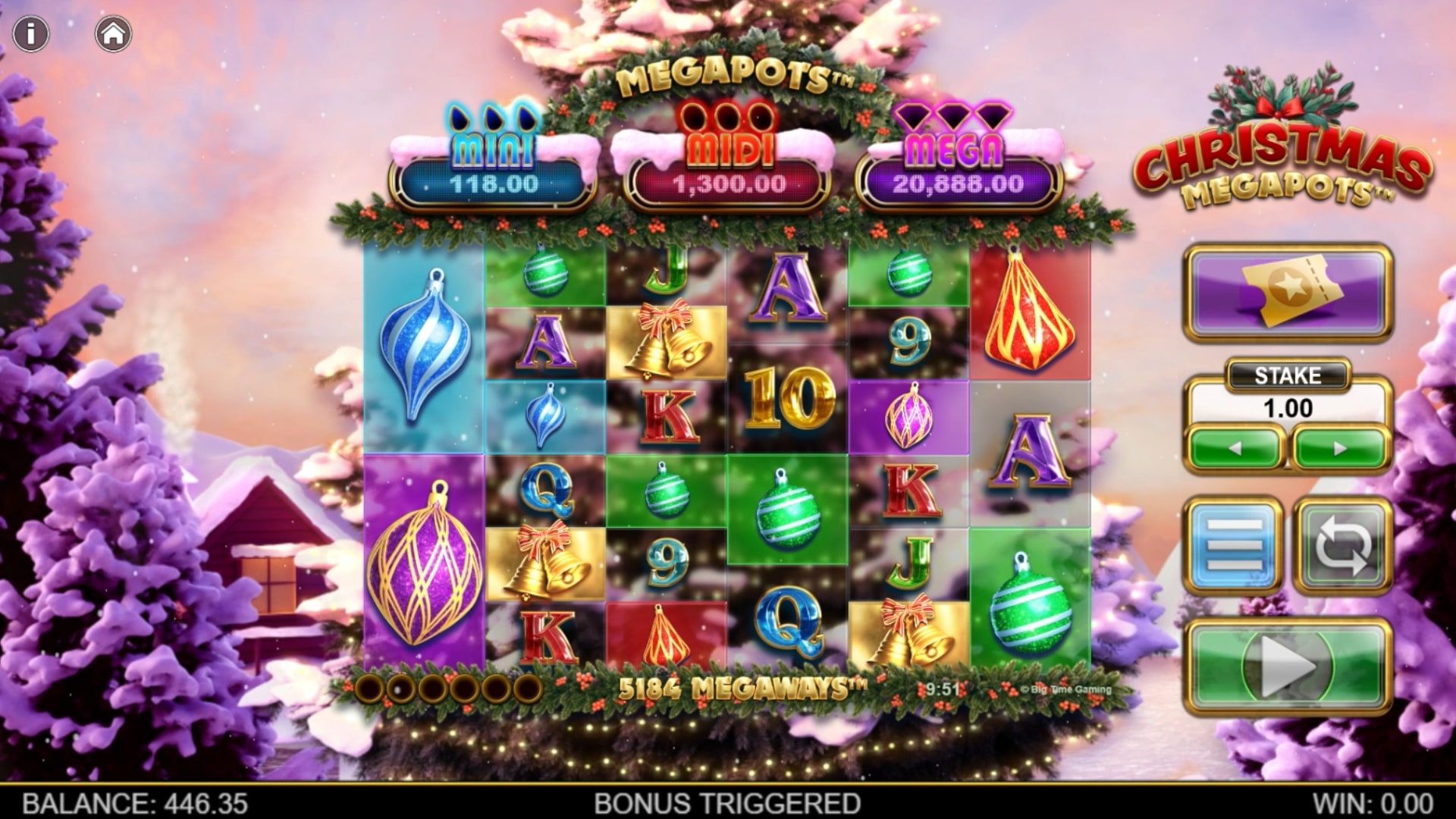 Скриншот слота Space Christmas от 1x2 Gaming