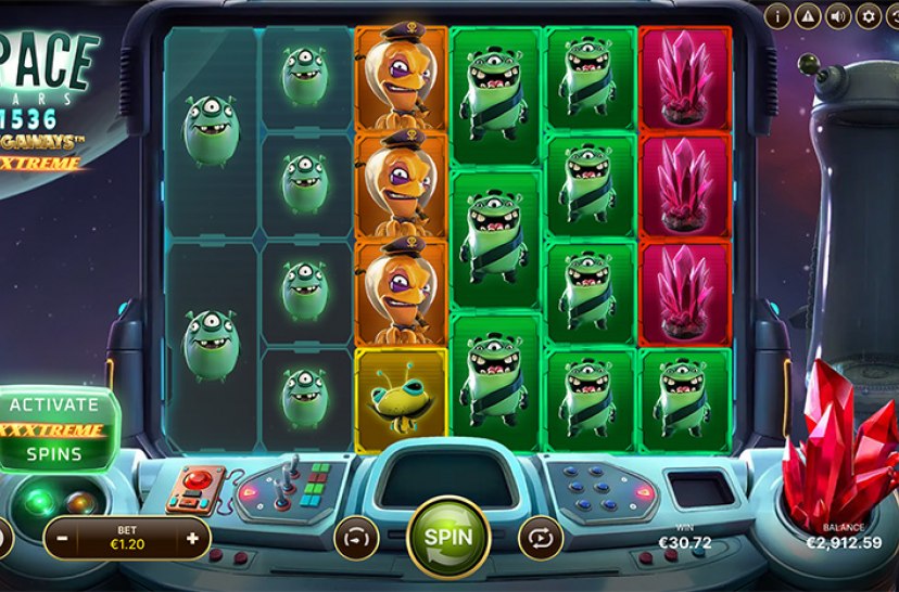 Скриншот слота Space Wars от NetEnt