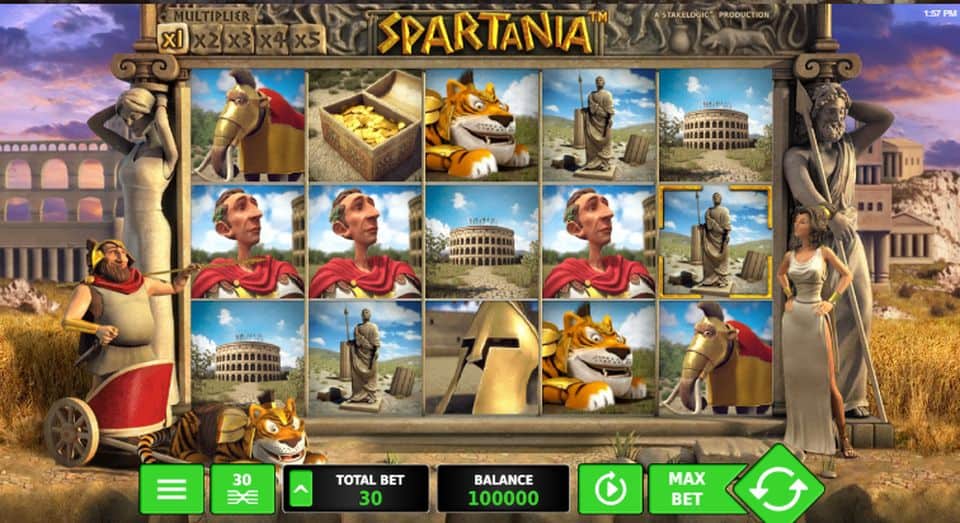 Скриншот слота Spartania — игровой автомат от Stakelogic