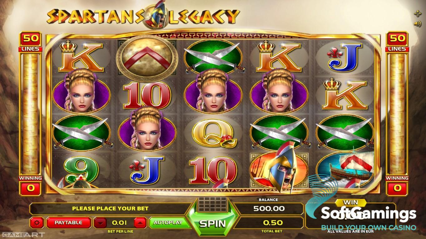 Скриншот слота Spartans Legacy от GameArt