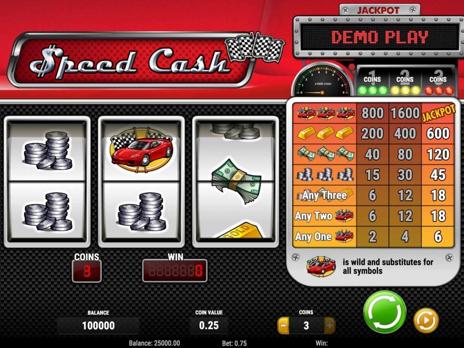 Скриншот слота Speed Cash от Play'n GO