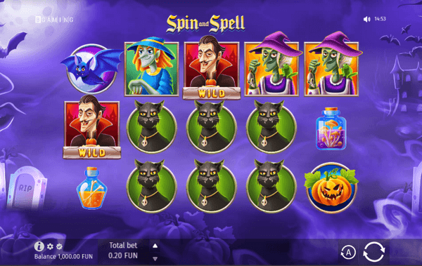 Скриншот слота Spin And Spell от BGaming