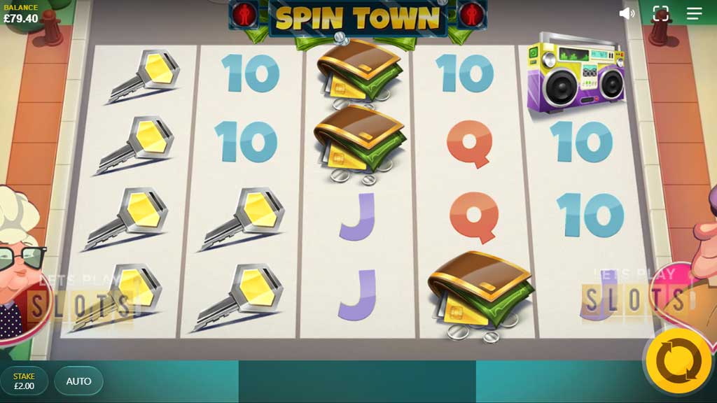 Скриншот слота Spin Town от Red Tiger Gaming