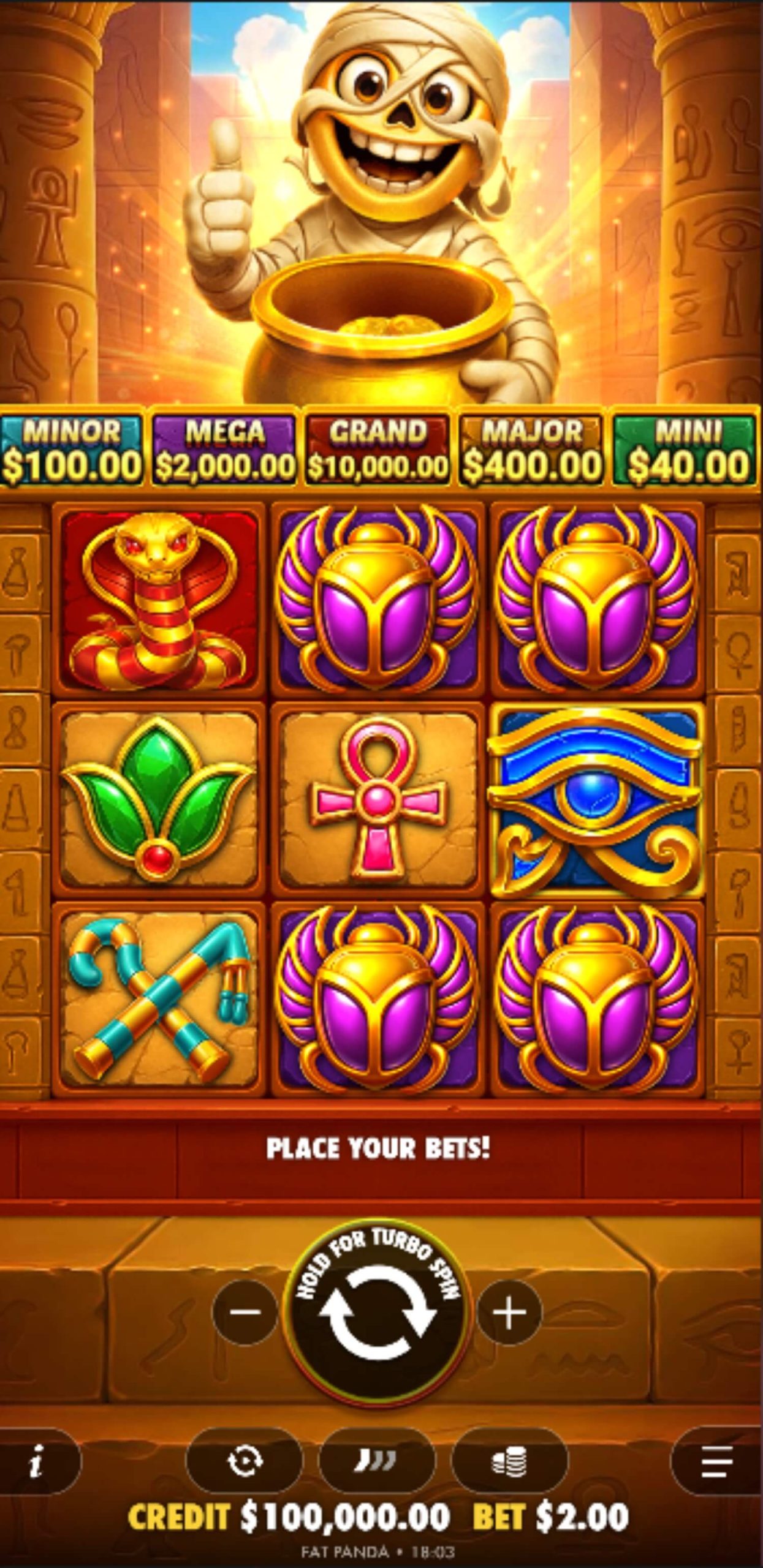 Скриншот слота Spot от GMW