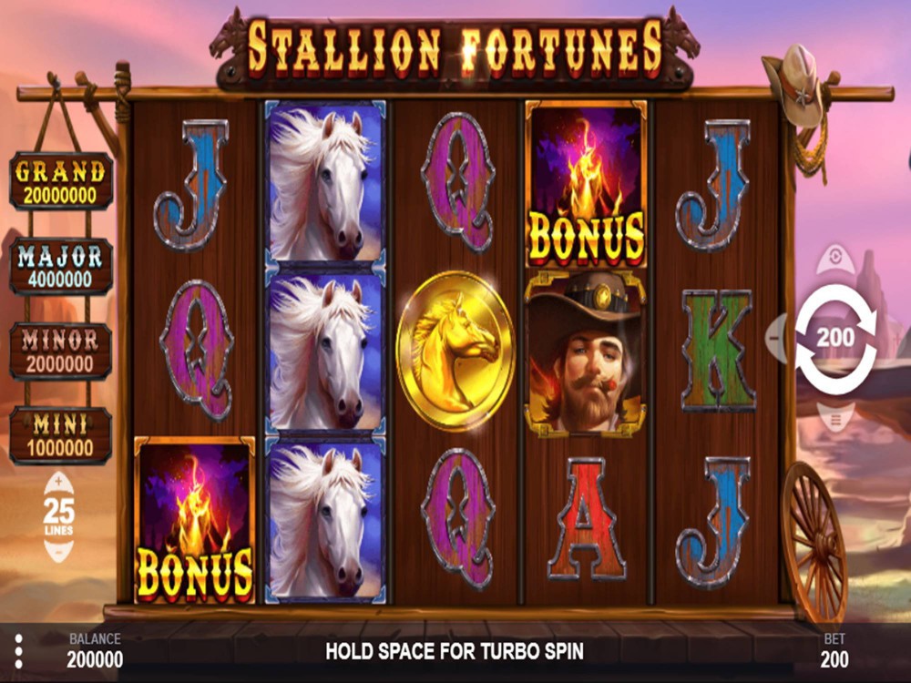 Скриншот слота Stallion Fortunes от PariPlay