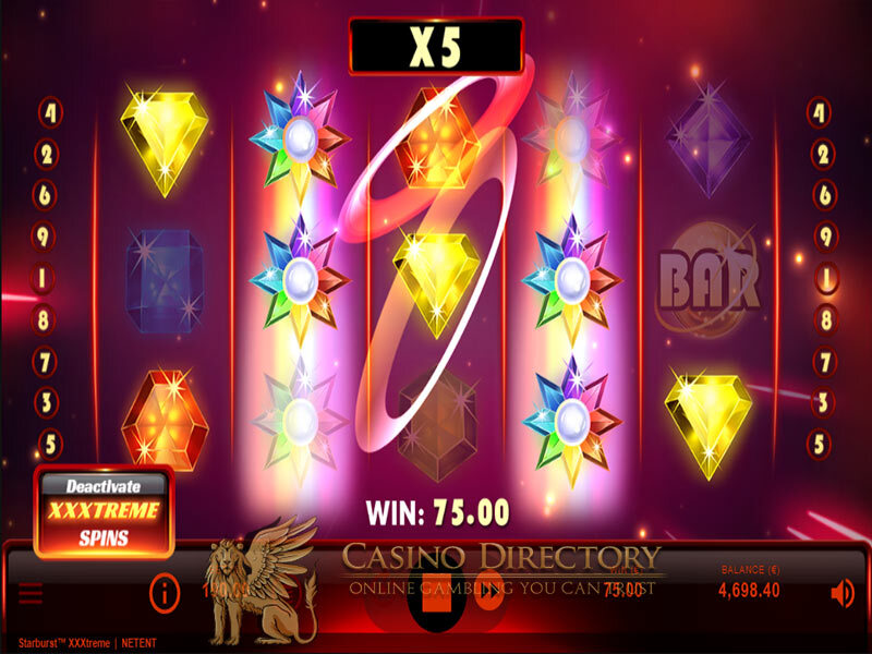 Скриншот слота Starburst XXXtreme от NetEnt