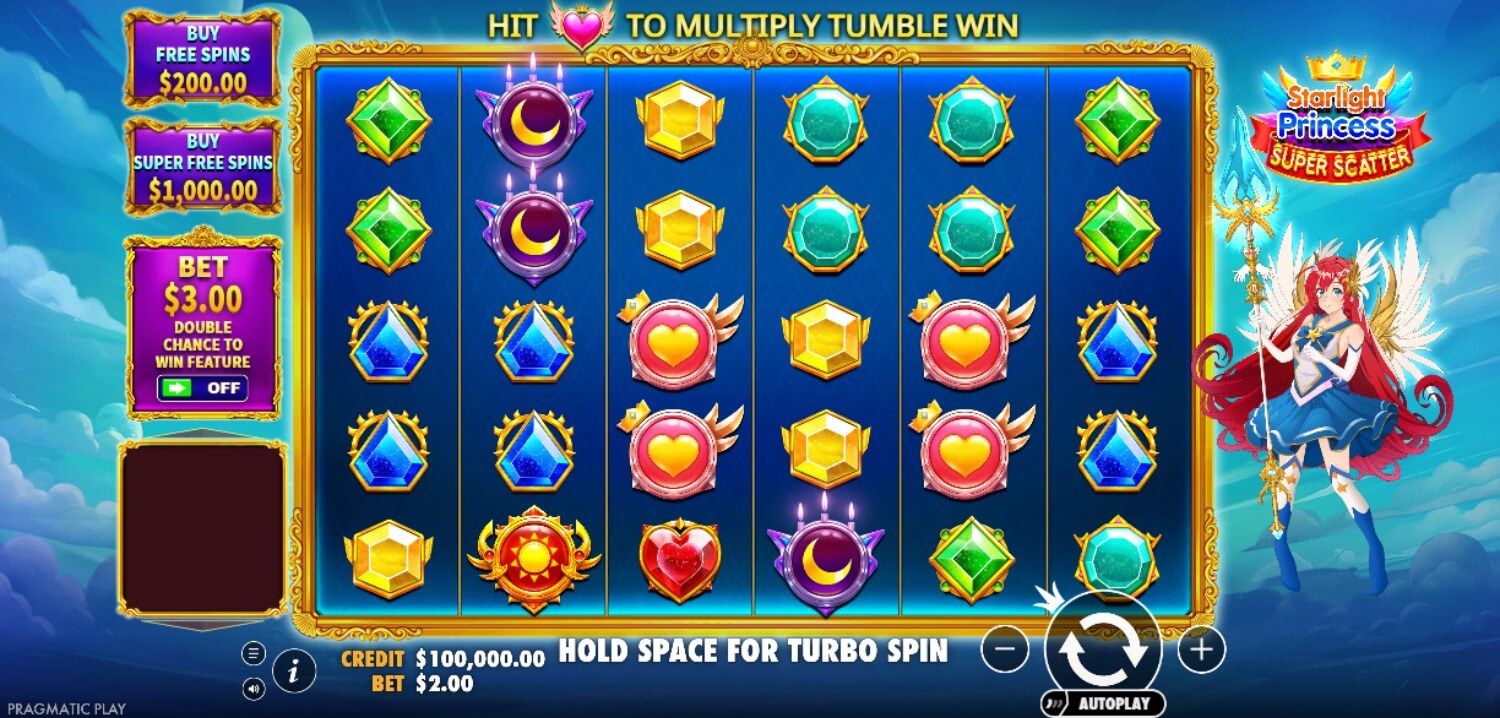 Скриншот слота Starlight Princess от Pragmatic Play