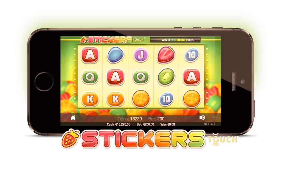 Скриншот слота Stickers от NetEnt