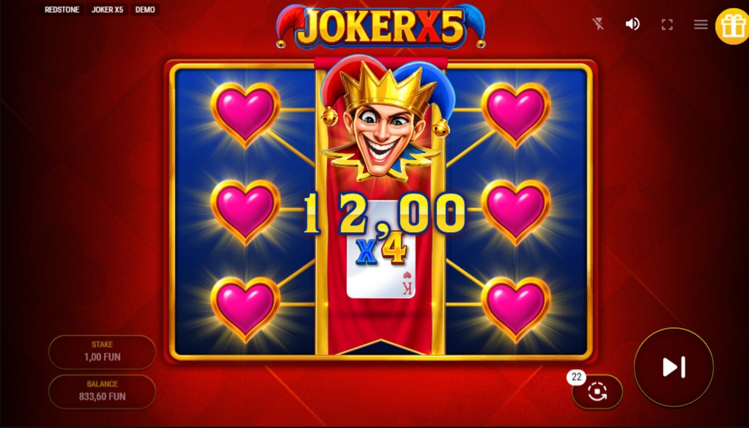 Скриншот слота Stoned Joker 5 от Fugaso