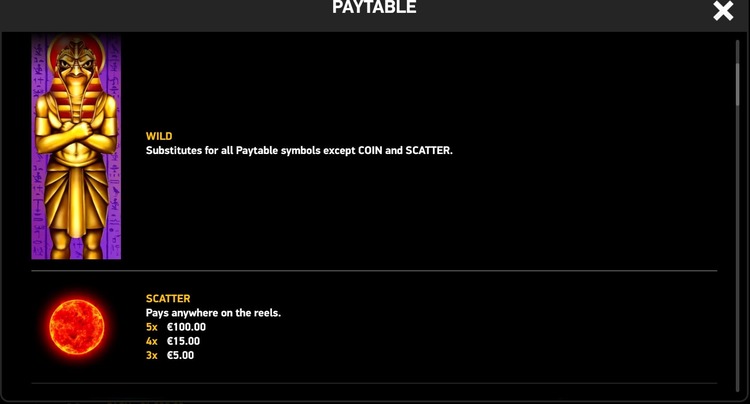 Wild и Scatter в Sun of Ra