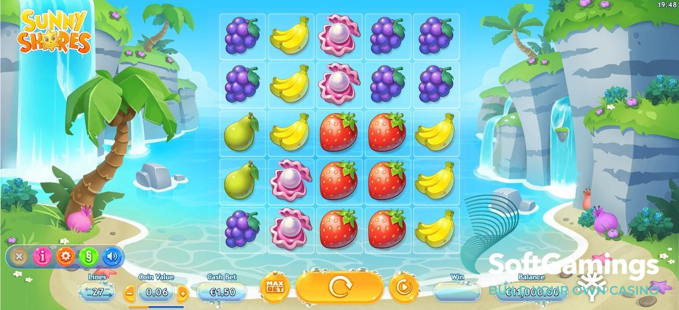 Скриншот слота Sunny Shores от Yggdrasil Gaming