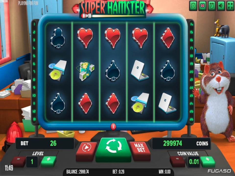 Скриншот слота Super Hamster от Fugaso