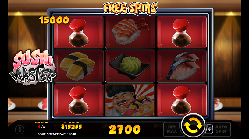 Скриншот слота Sushi Master от Swintt