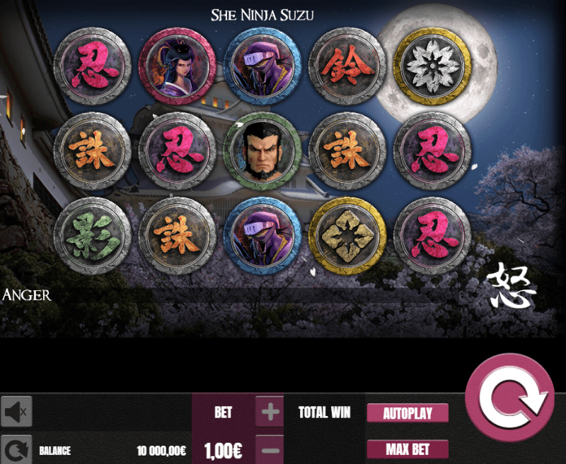 Скриншот слота Suzu She Ninja от Ganapati