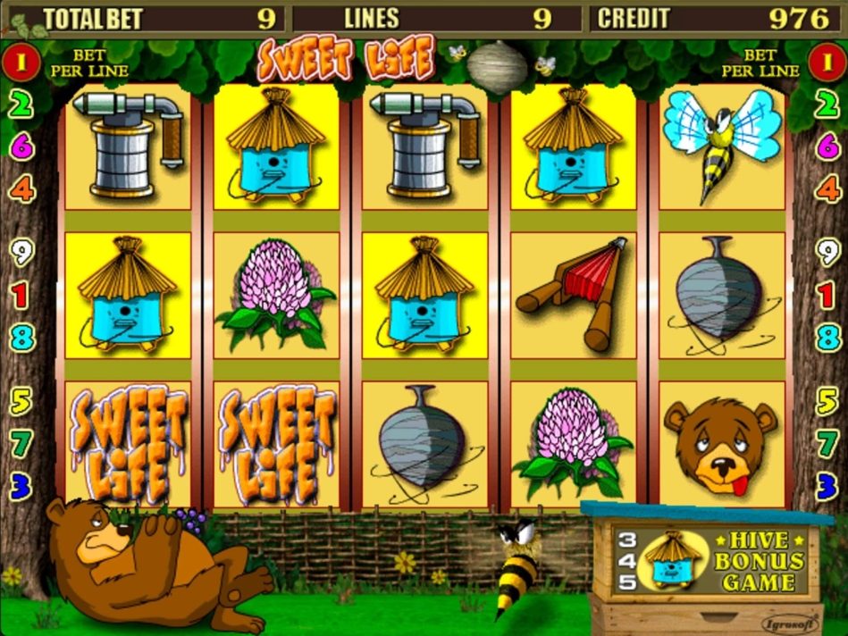 Скриншот слота Sweet Life от Igrosoft