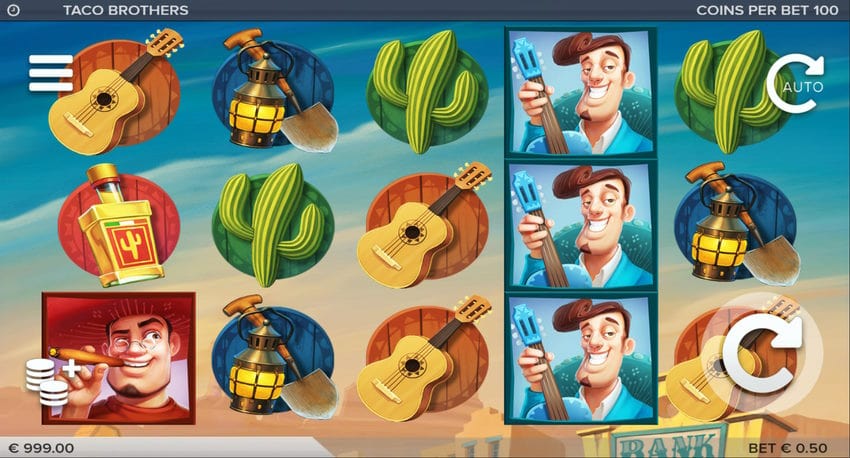 Скриншот слота Taco Brothers от ELK Studios