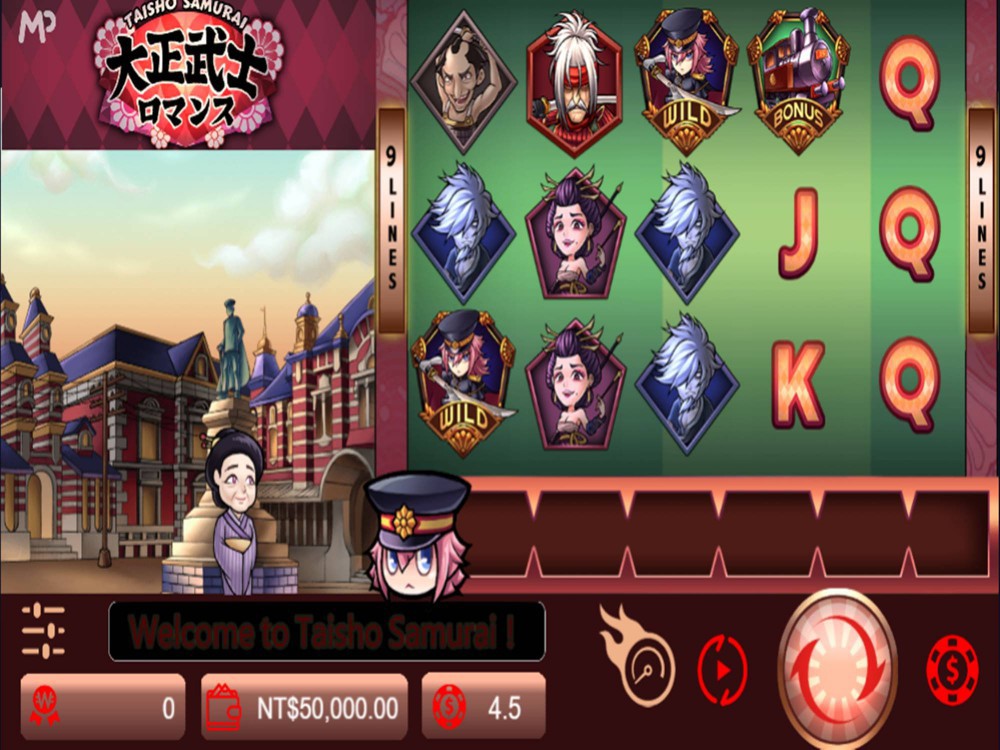Скриншот слота Taisho Samurai от Manna Play