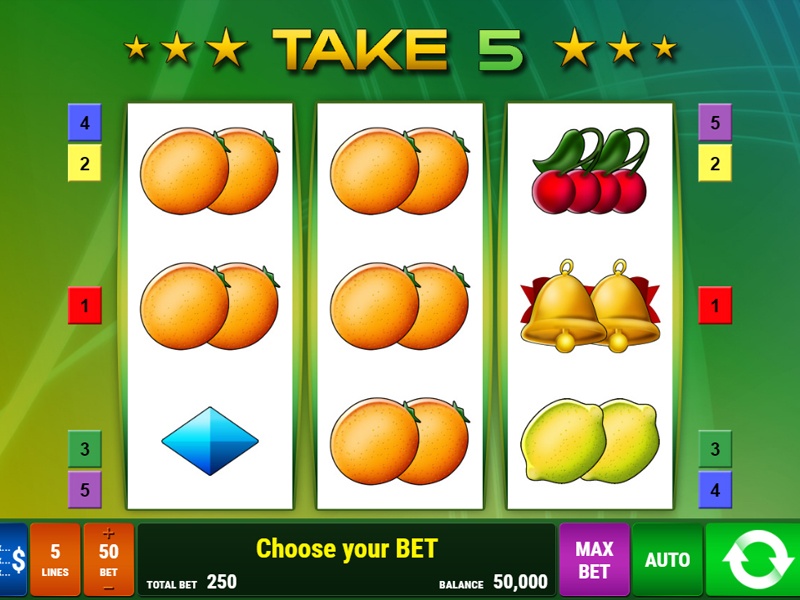 Скриншот слота Take 5 от Gamomat