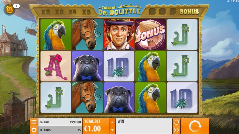 Скриншот слота Tales of Dr. Dolittle от Quickspin