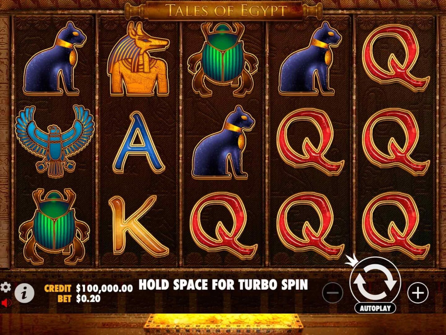 Скриншот слота Tales of Egypt от Pragmatic Play