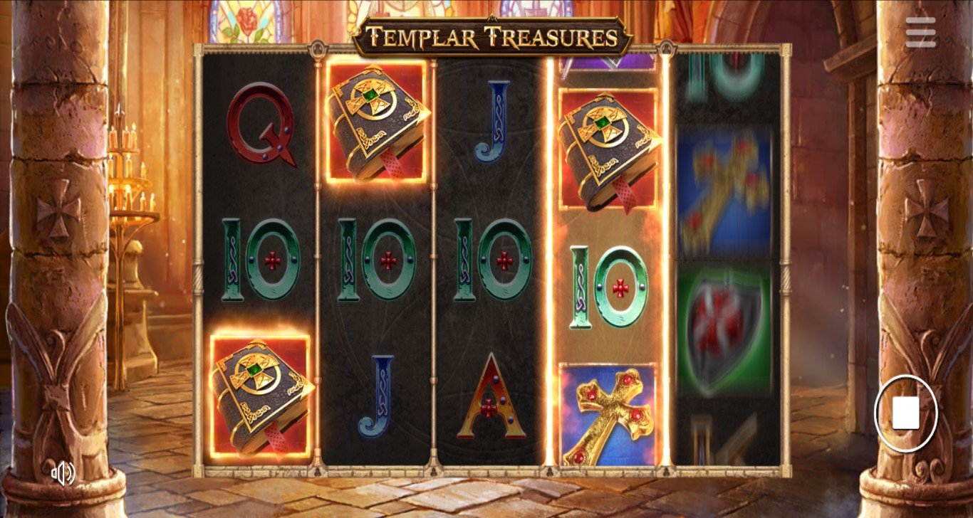 Скриншот слота Templar Treasures от SlotMill