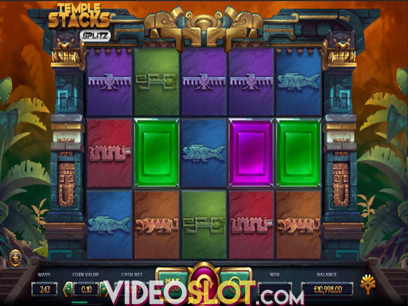Скриншот слота Temple Stacks от Yggdrasil Gaming