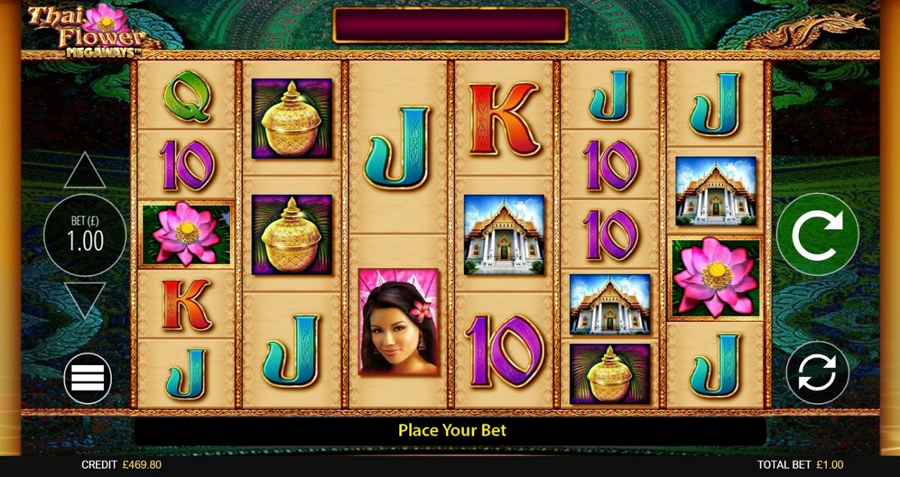 Скриншот слота Thai Blossoms от Betsoft