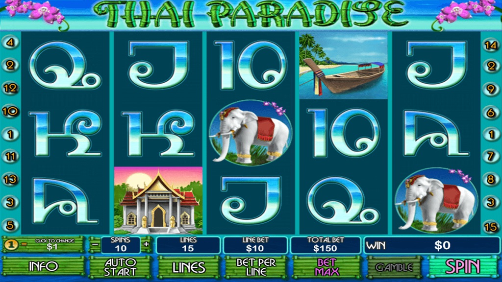 Скриншот слота Thai Paradise от Playtech
