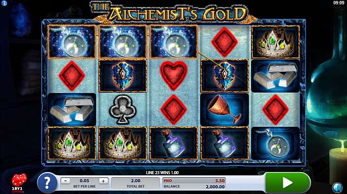 Скриншот слота The Alchemist’s Gold от 2By2 Gaming