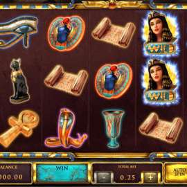 Скриншот слота The Asp of Cleopatra от Red Rake Gaming