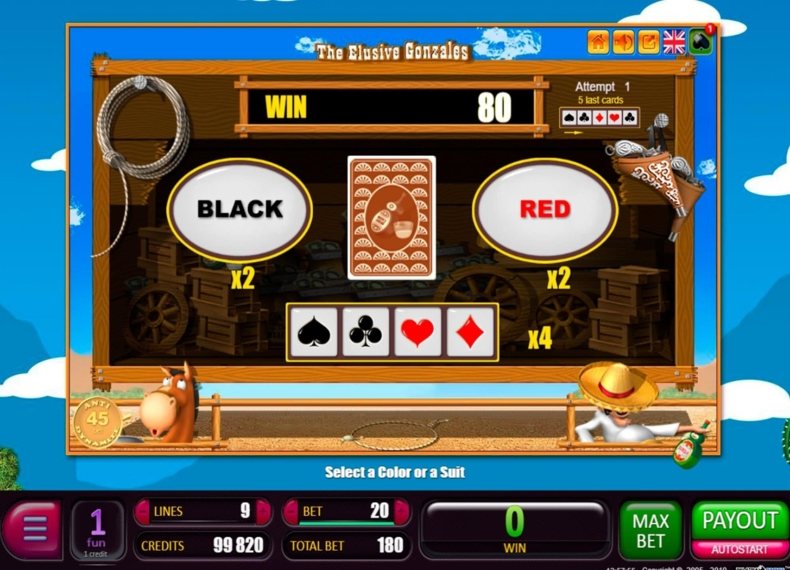 Скриншот слота The Elusive Gonzales от Belatra Games