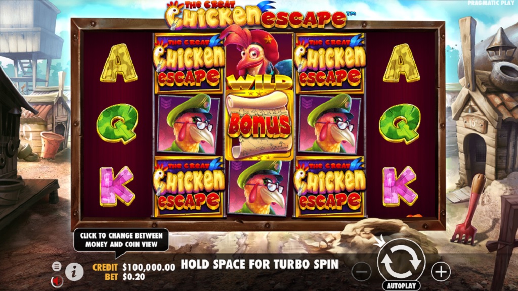 Скриншот слота The Great Chicken Escape от Pragmatic Play