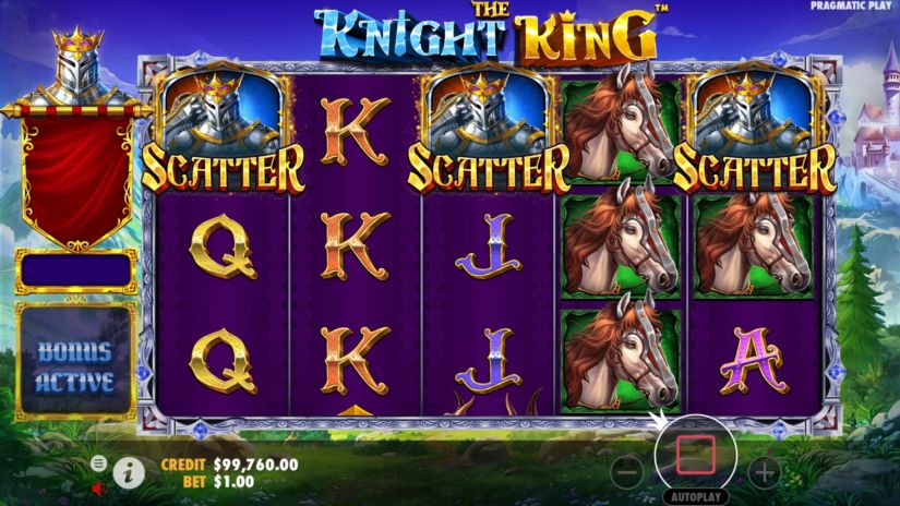 Скриншот слота The Knight King от Pragmatic Play