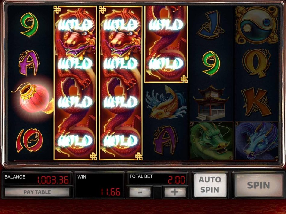 Скриншот слота The Legendary Red Dragon от Red Rake Gaming