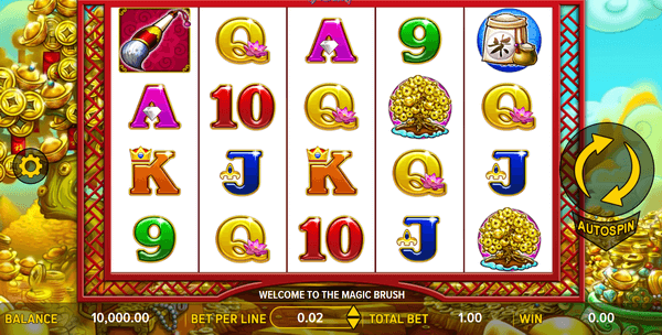 Скриншот слота The Magic Brush от Aspect Gaming
