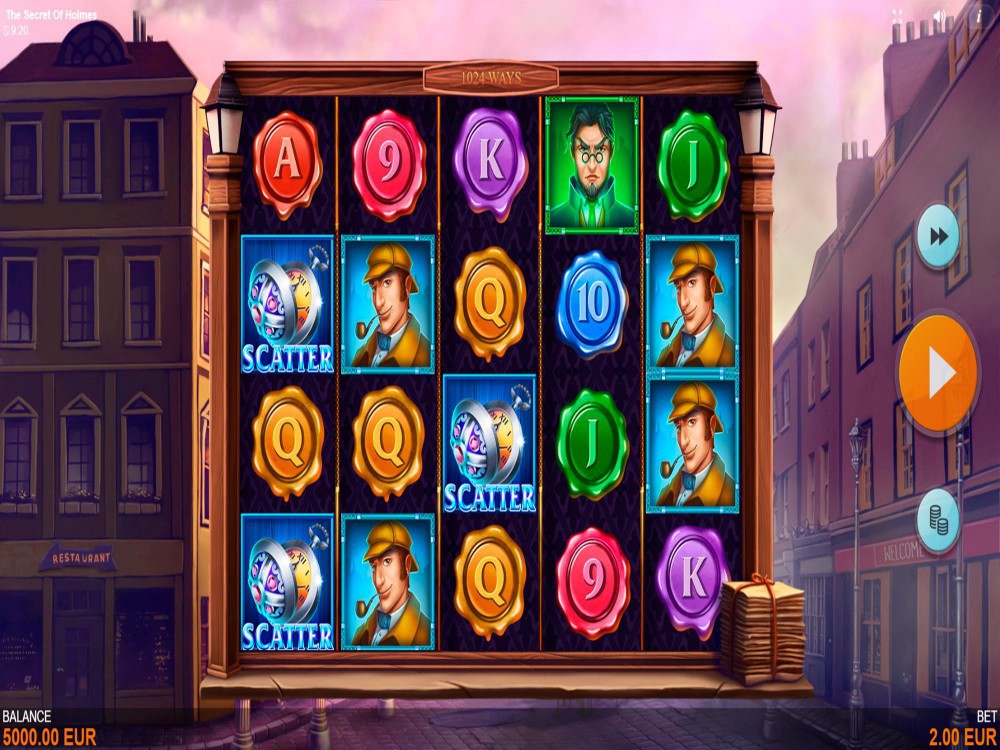 Скриншот слота The Secret Of Holmes от Betixon