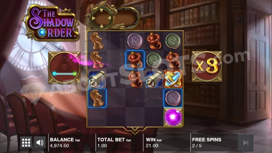 Скриншот слота The Shadow Order от Push Gaming