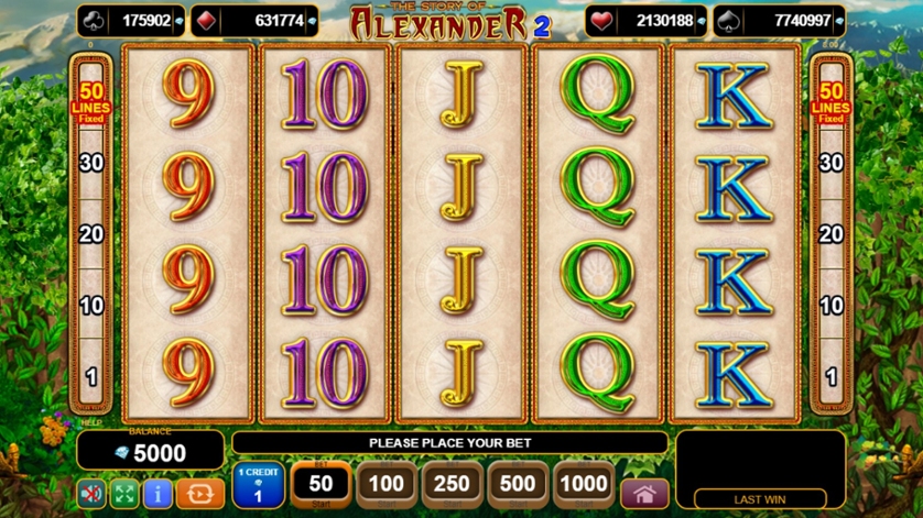 Скриншот слота The Story of Alexander 2 от Amusnet