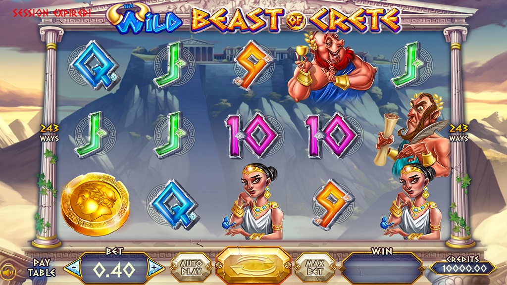 Скриншот слота The Wild Beast of Crete от Felix Gaming