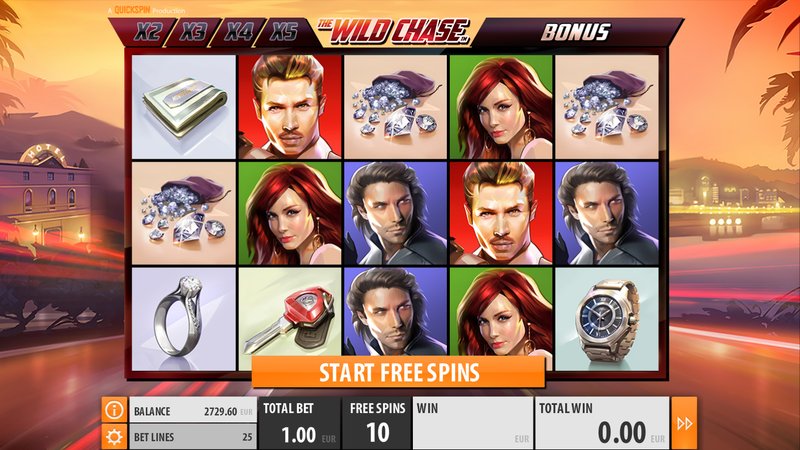 Скриншот слота The Wild Chase от Quickspin